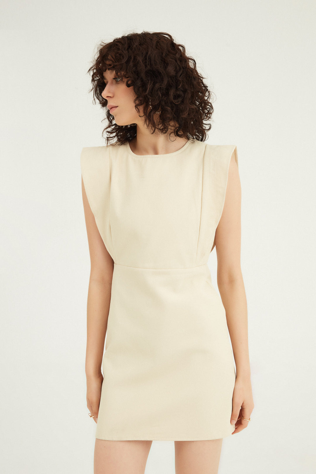Flywheel Gabardine Dress Stone