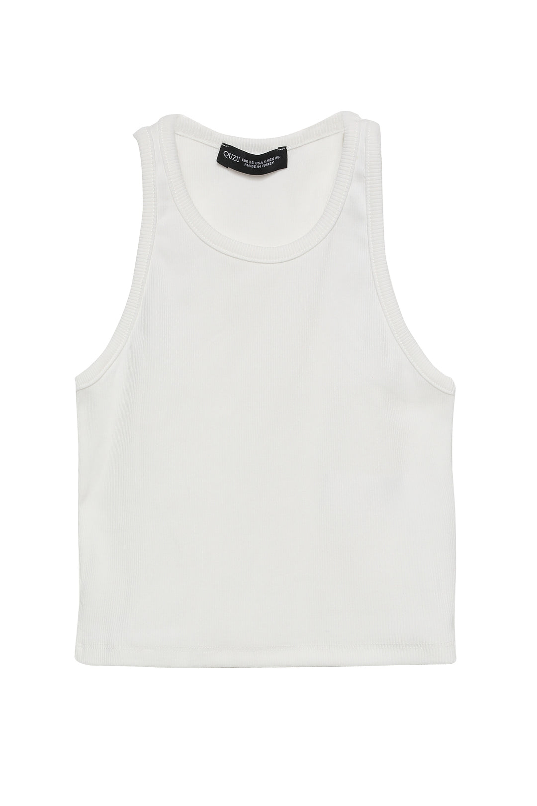 Halter Neck Crop Blouse Ecru