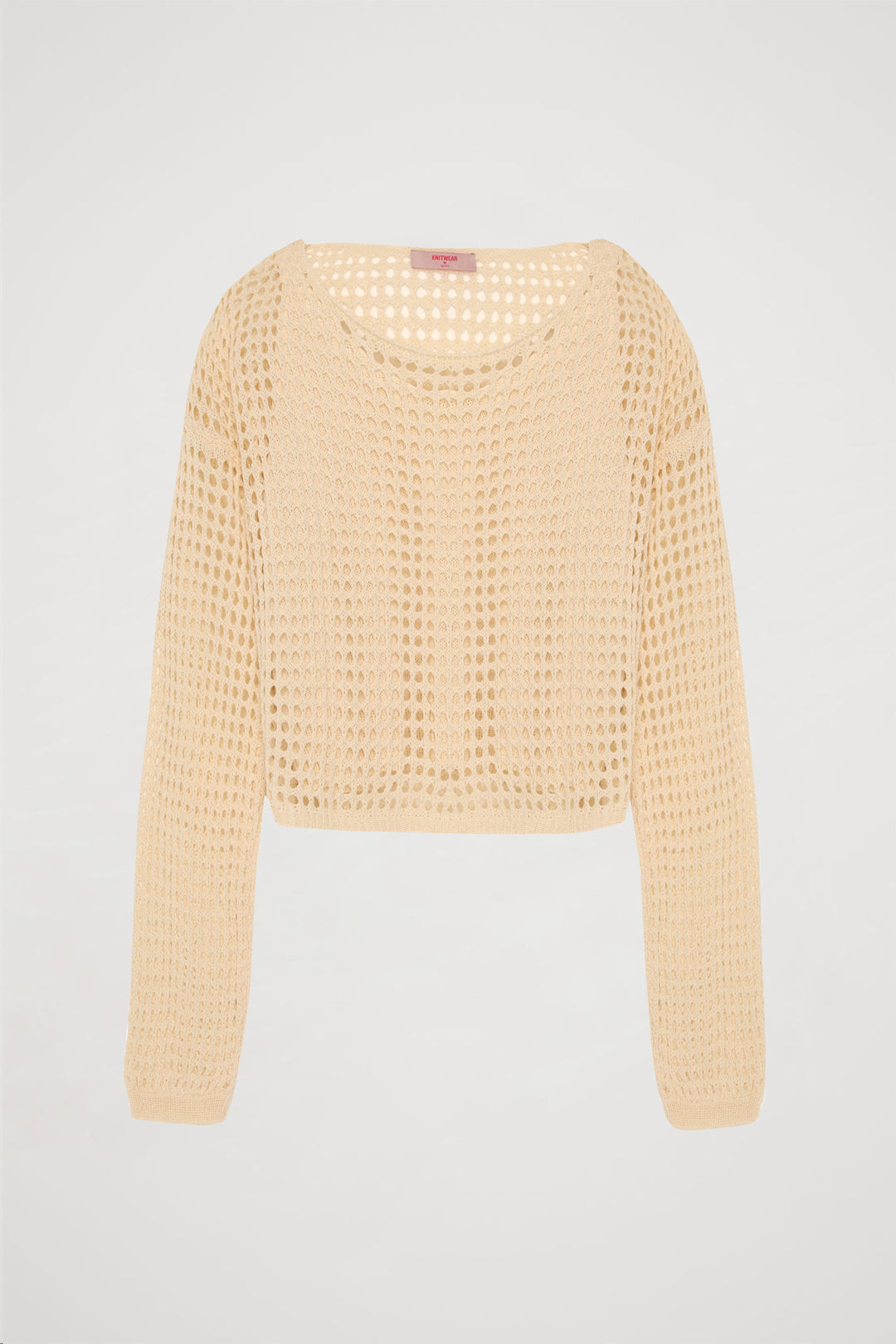 Ajurlu İkili Triko Ekru