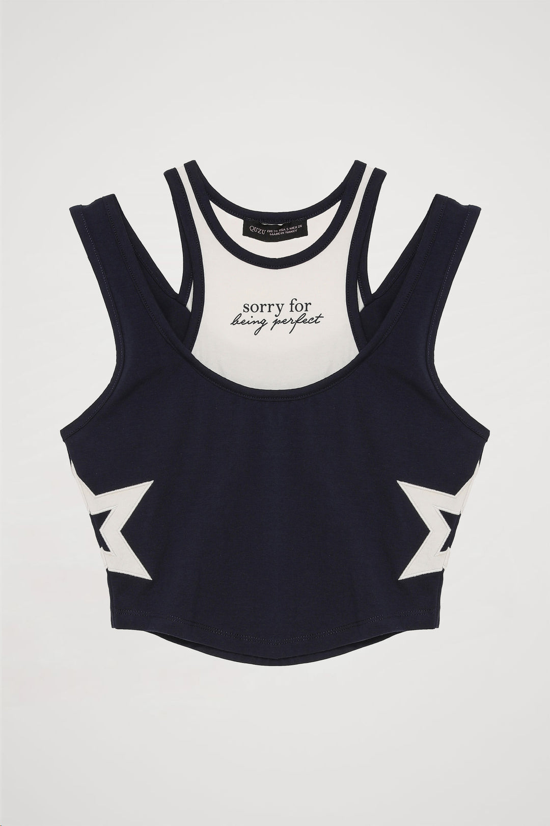 Halter Yaka Atletli Bluz Lacivert