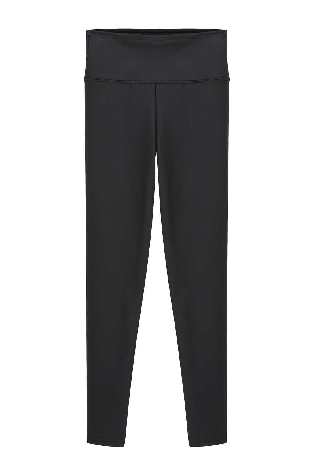High Waist Leather Leggings Black