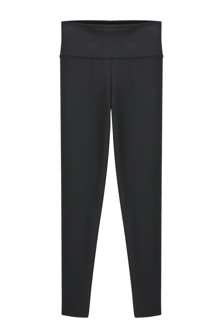 High Waist Leather Leggings Black