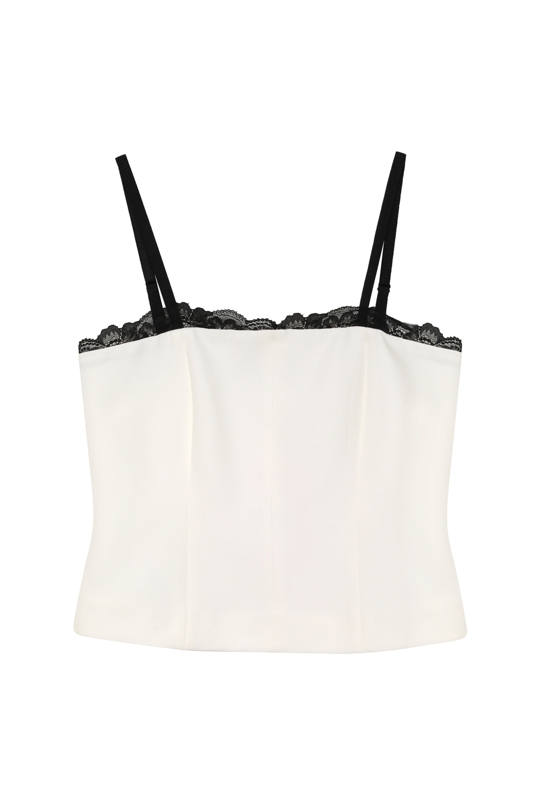 Dantel Detaylı Askılı Bluz Ekru