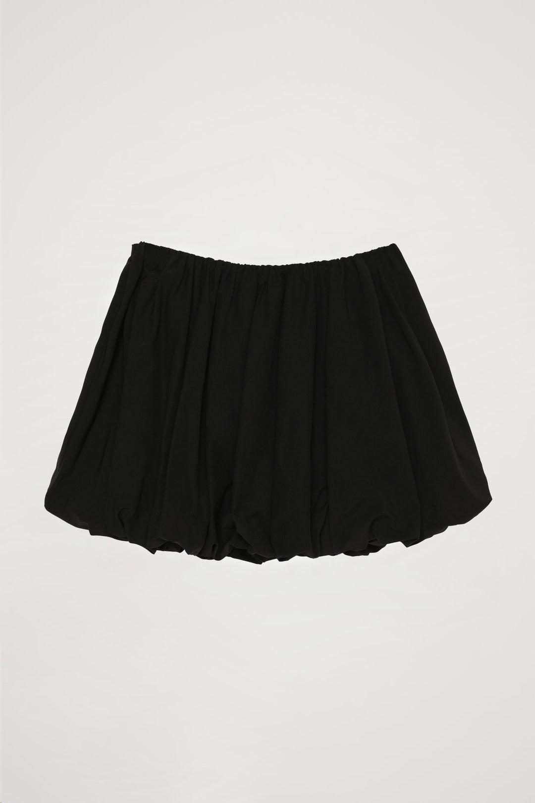 Pileli Mini Balon Etek Siyah