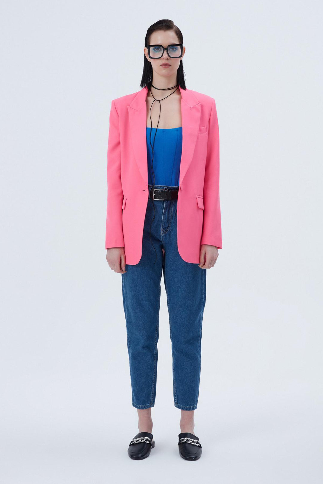 Blazer Jacket Neon Pink