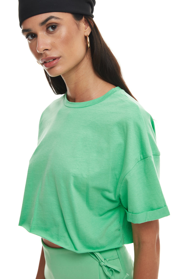 Crop T-Shirt Apple Mint