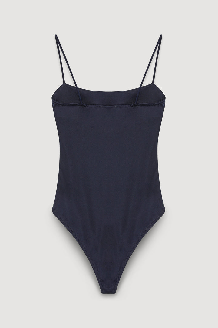 Askılı Bodysuit Lacivert