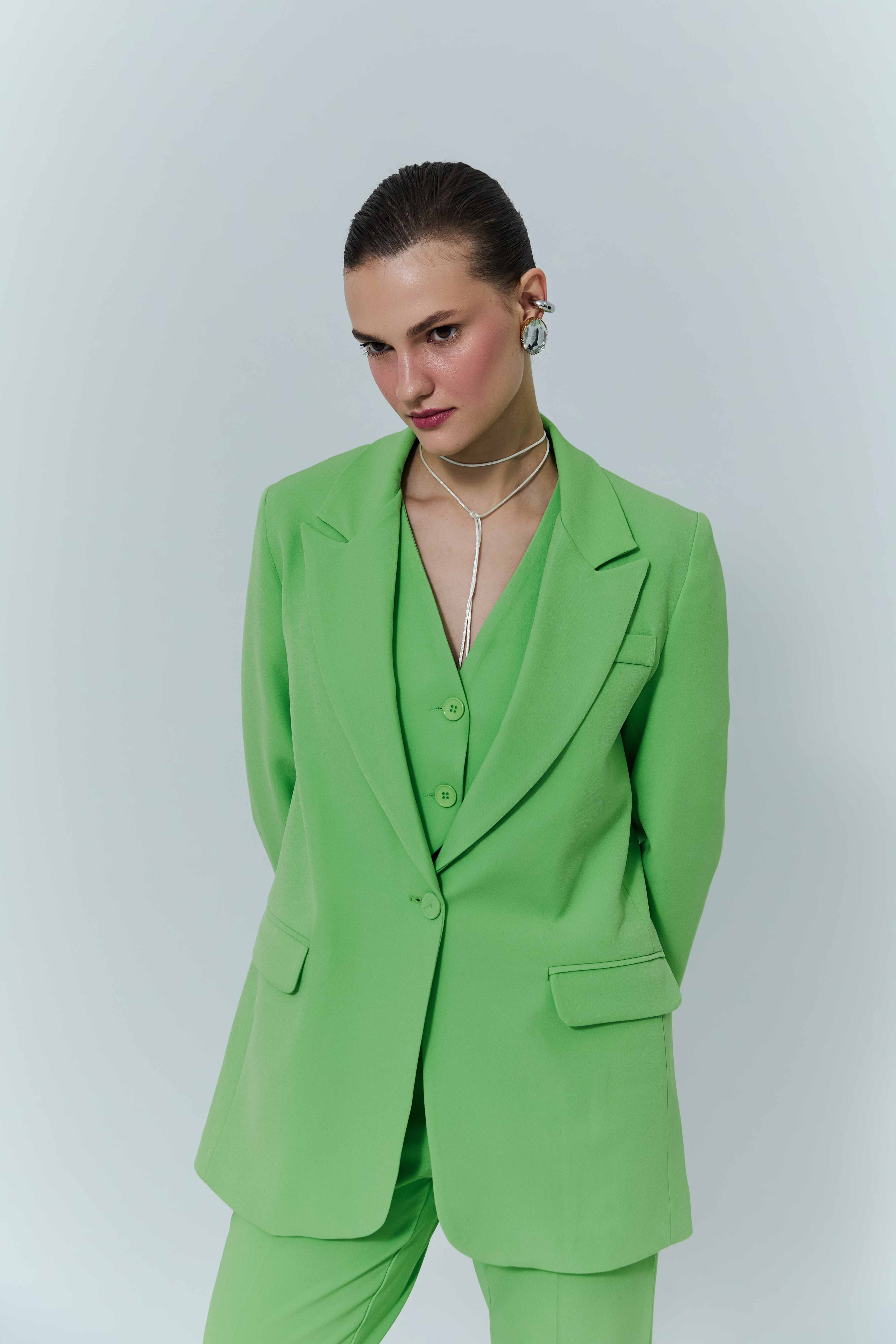 Blazer Ceket Yeşil