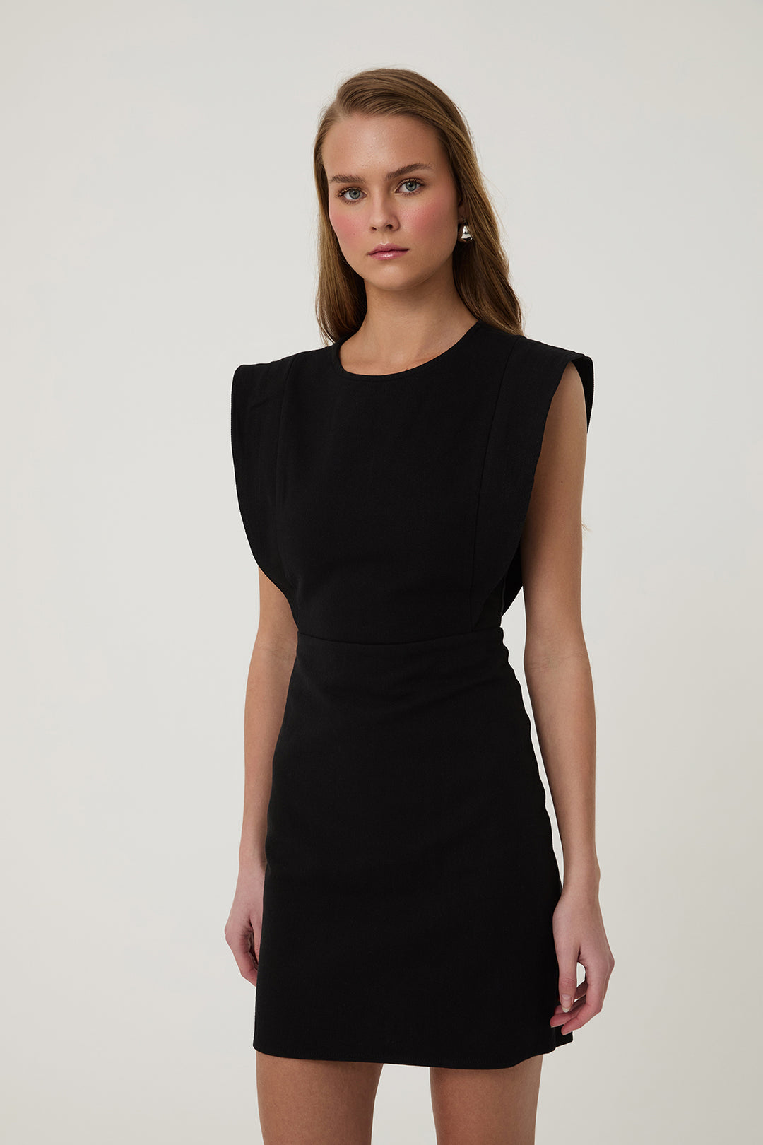 Flywheel Gabardine Dress Black