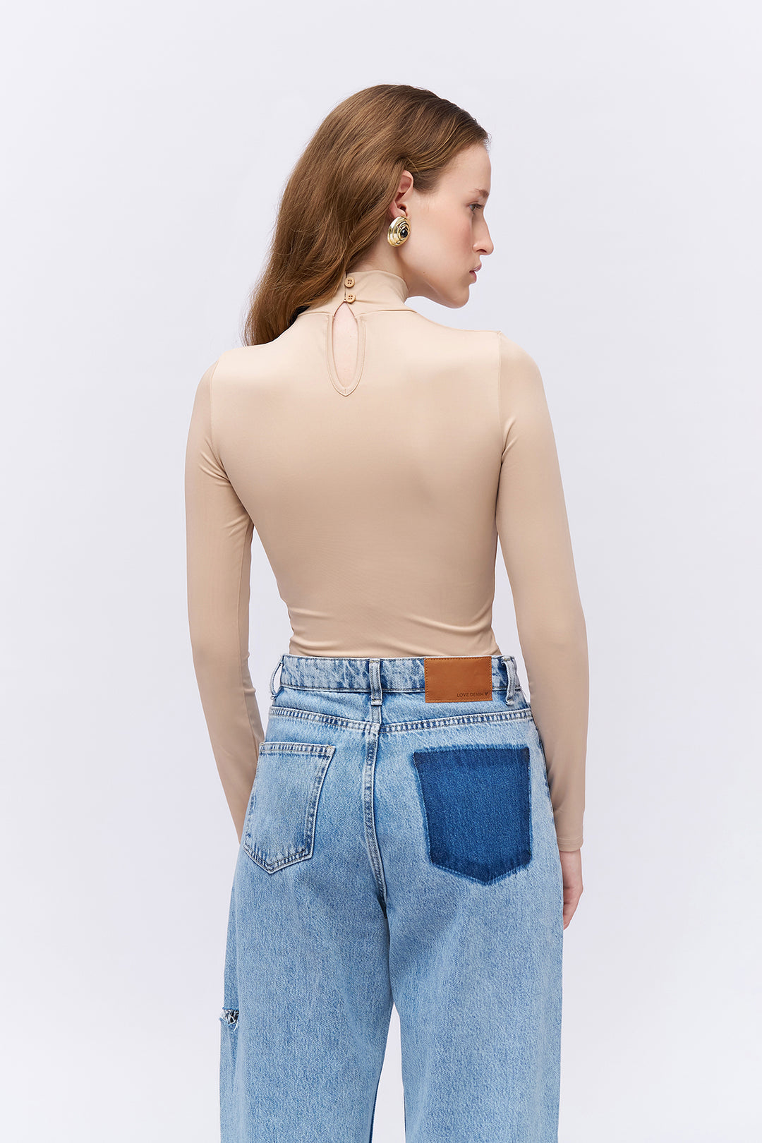 Balıkçı Yaka Basic Body Taş