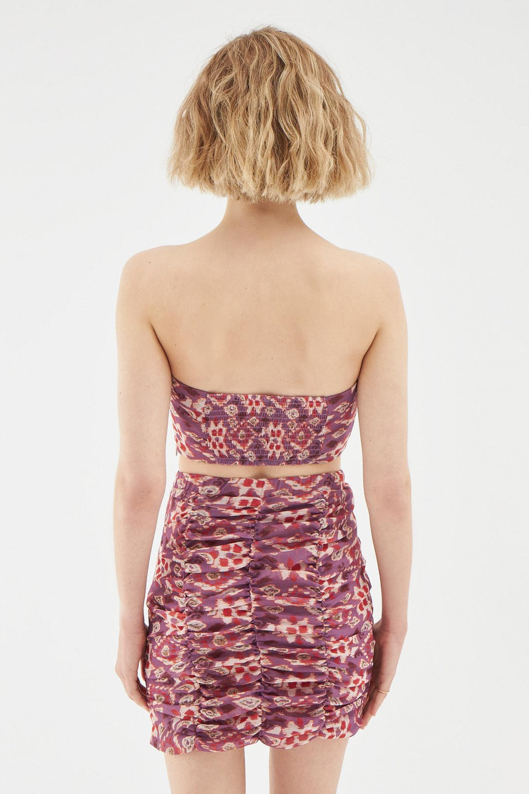 Pleated Mini Skirt Lilac