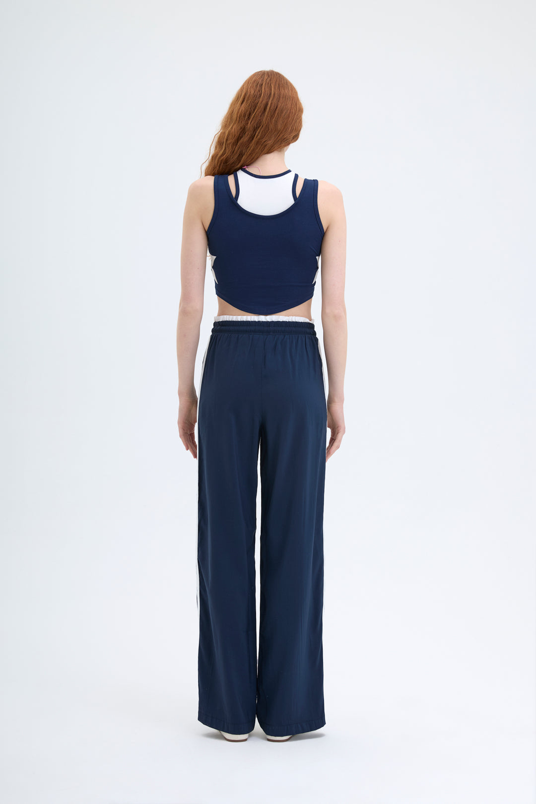 Halter Yaka Atletli Bluz Lacivert