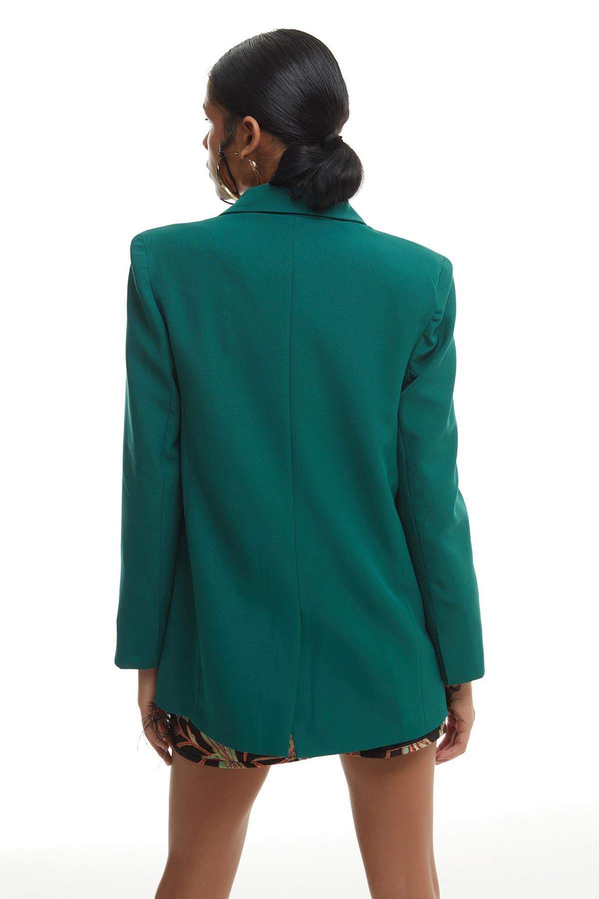 Blazer Ceket Koyu Yeşil