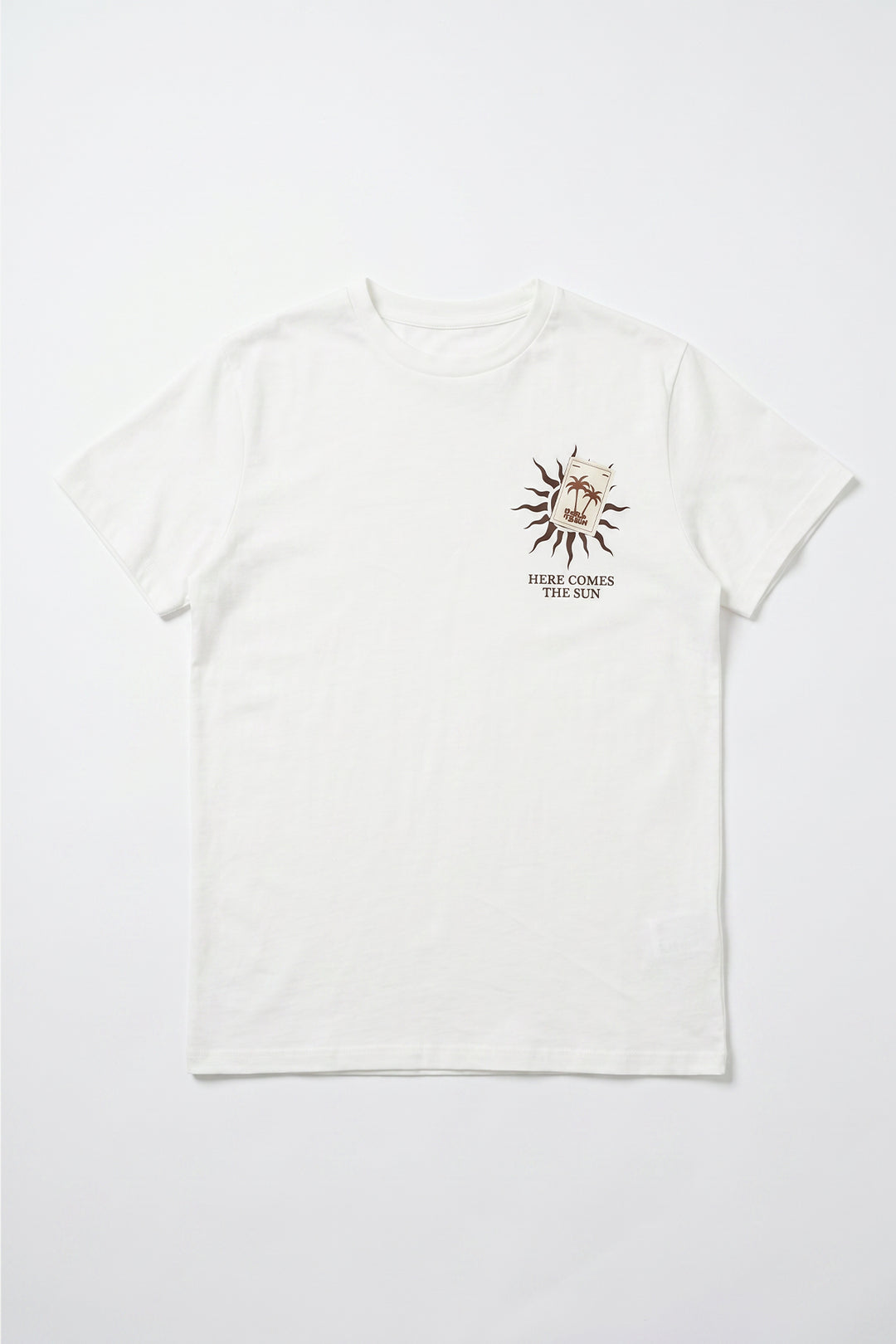 Bohem Sırt Baskılı Oversize Tişört Ekru
