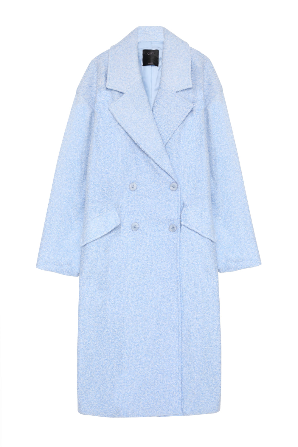 Melted Oversize Coat Blue