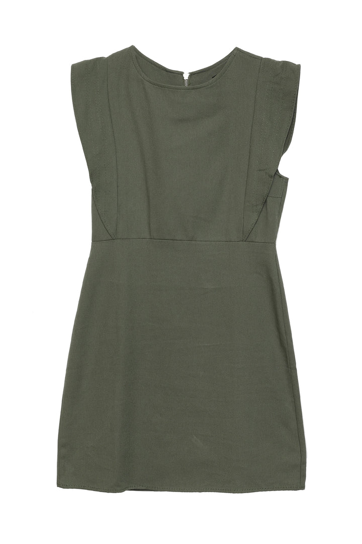 Flywheel Gabardine Dress Khaki
