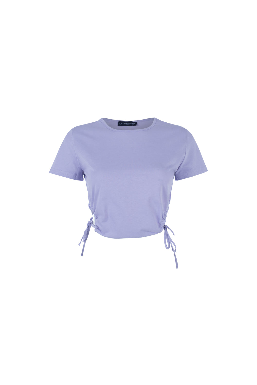 Pleated Decollete T-Shirt Lilac