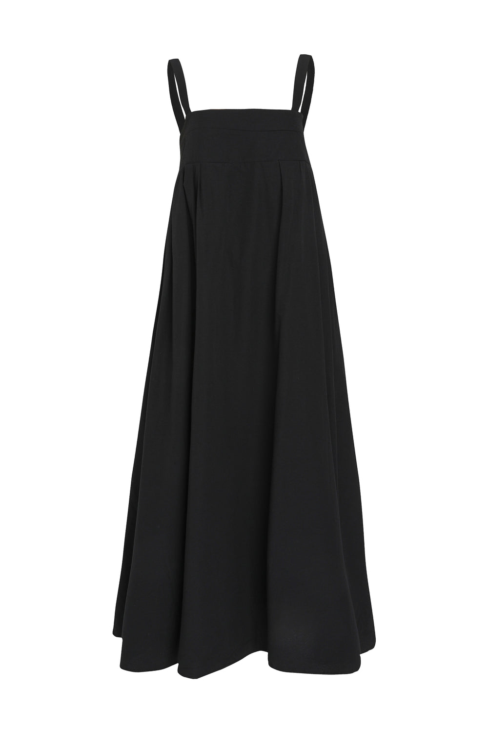 Strap Long Dress Black