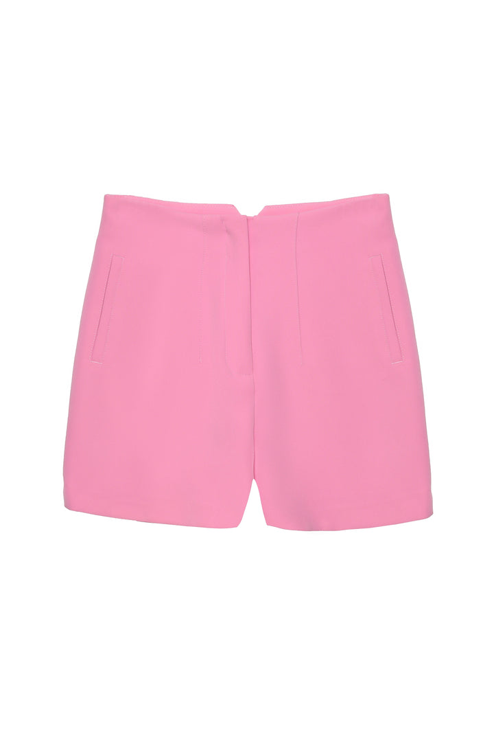 Pens Detaylı Mini Şort Pembe