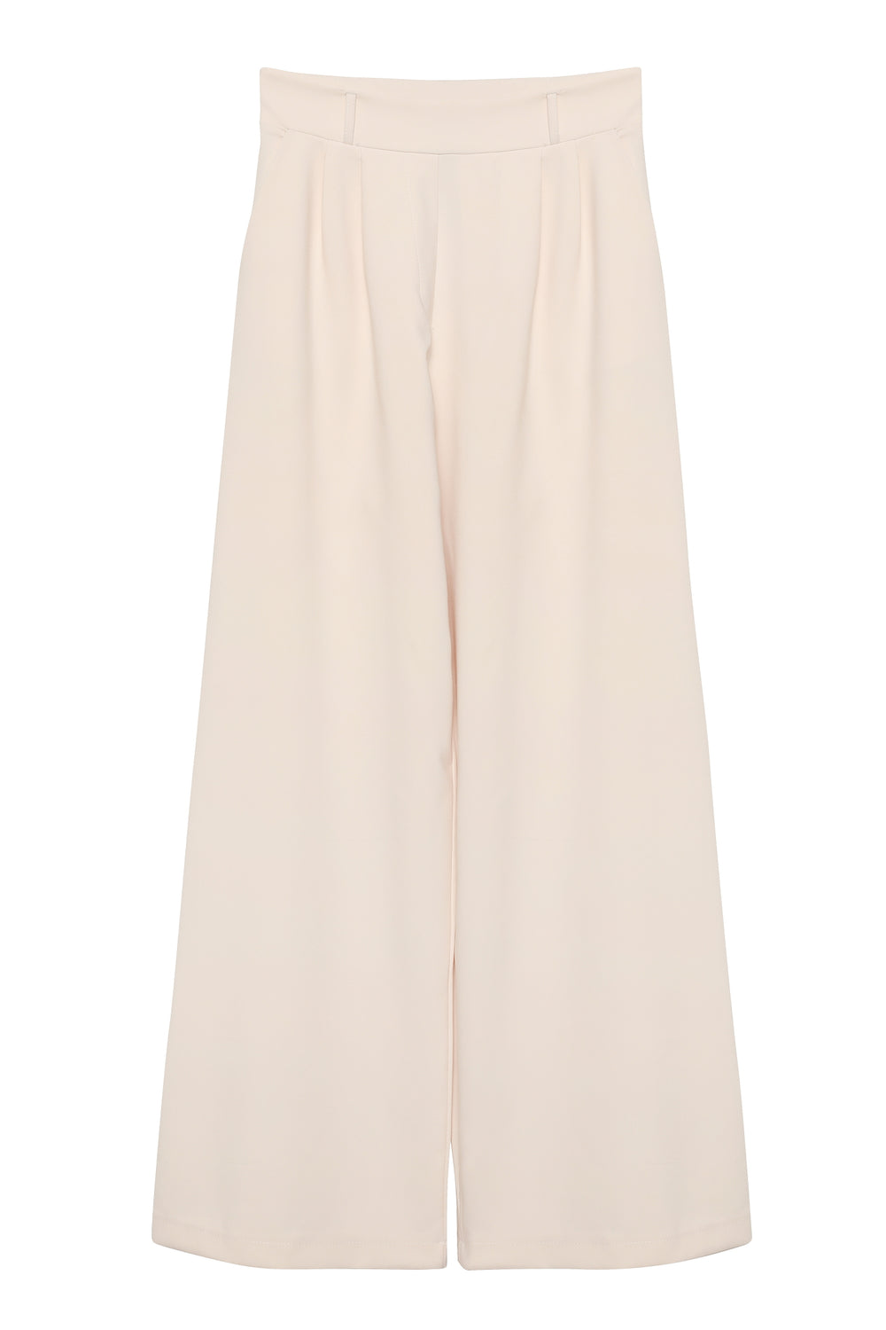 High Waist Wide Leg Trousers Bone