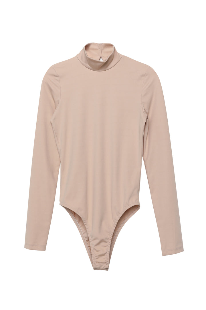 Turtleneck Bodysuit Beige