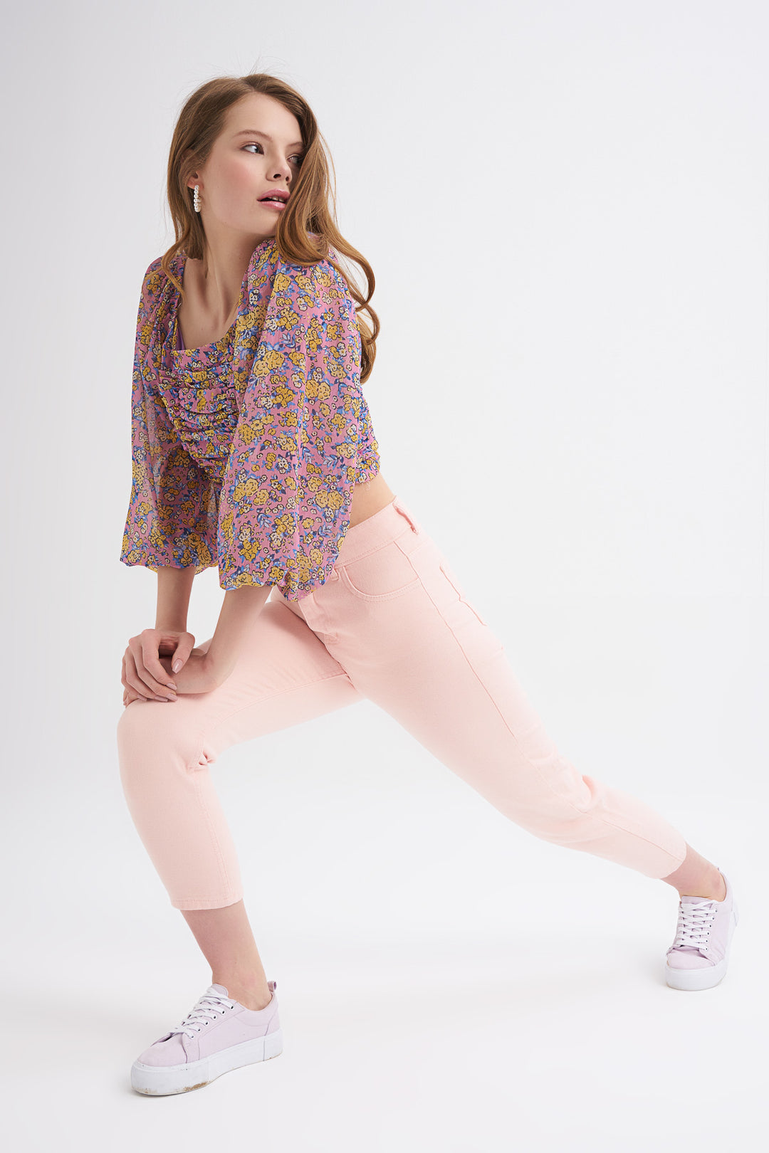 Gabardine Mom Jean Powder