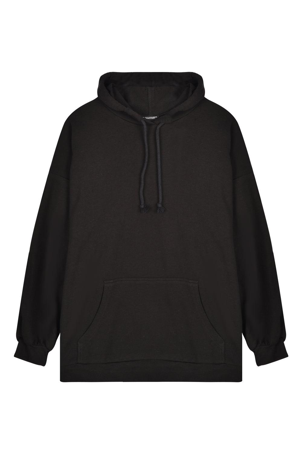 Kangaroo Pocket Hoodie Sweatshirt Black