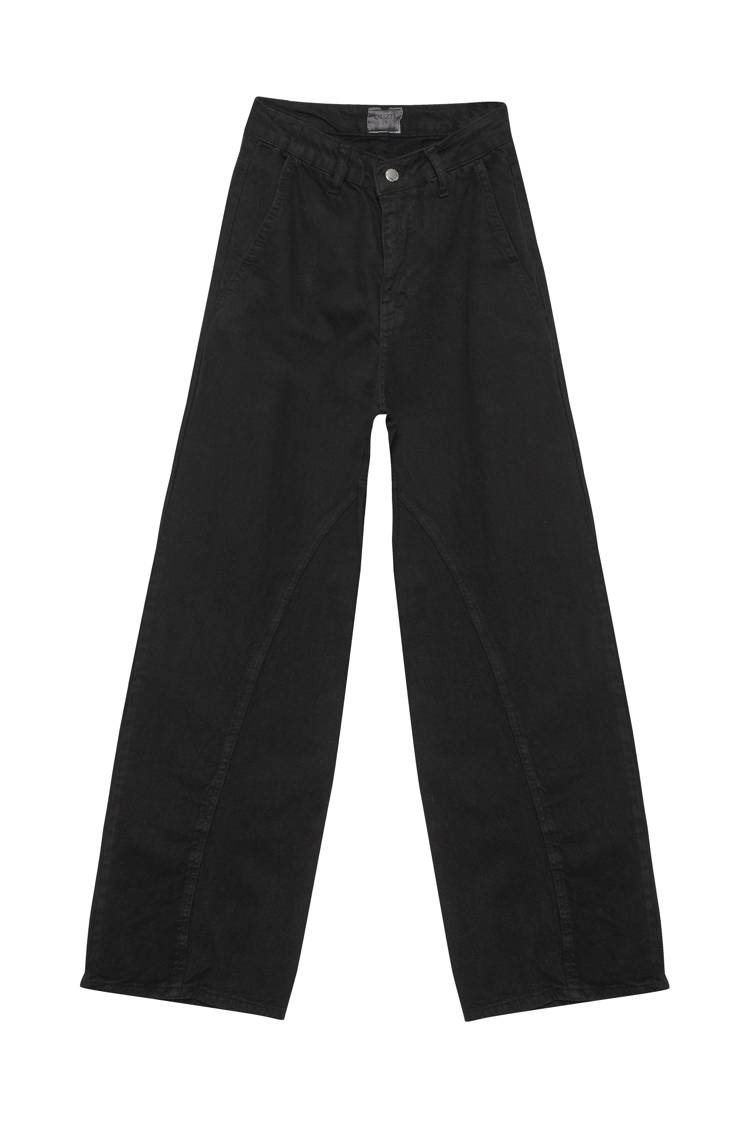 Wide Leg High Waist Jeans Black