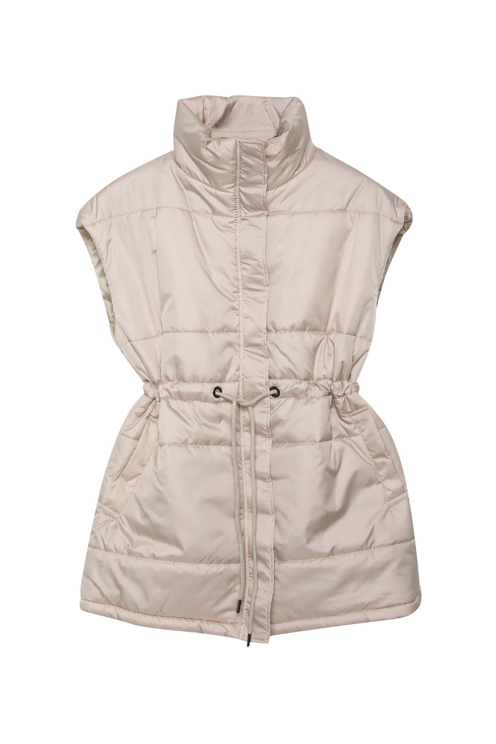 Oversize Pocket Inflatable Vest Stone