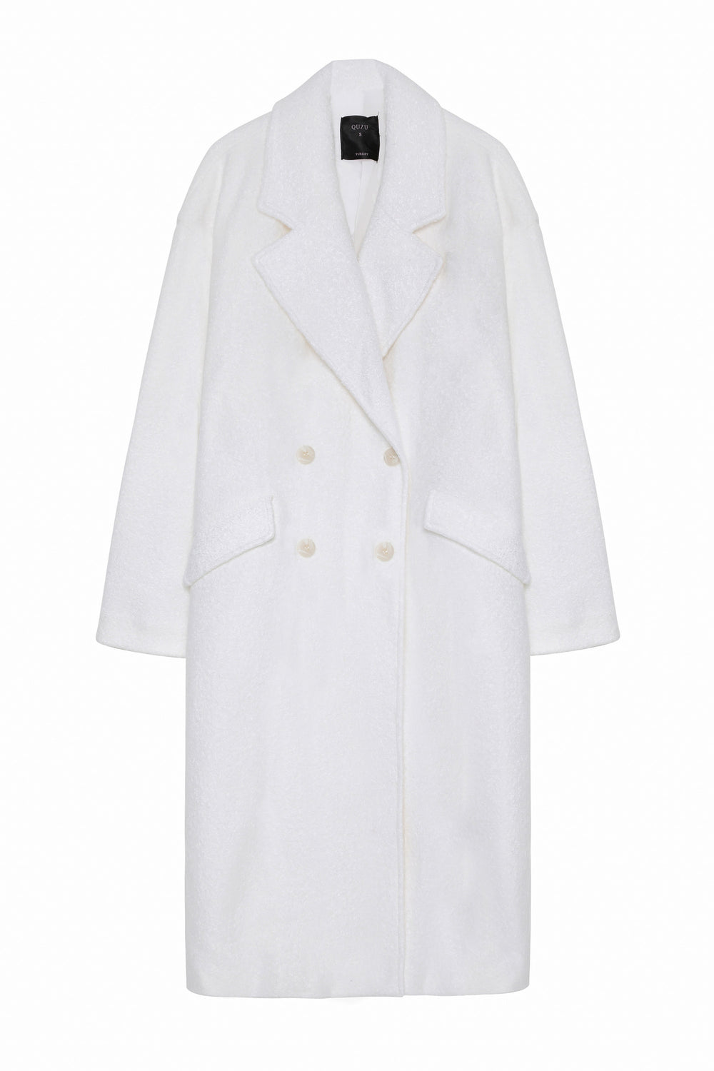 Melted Oversize Coat Ecru