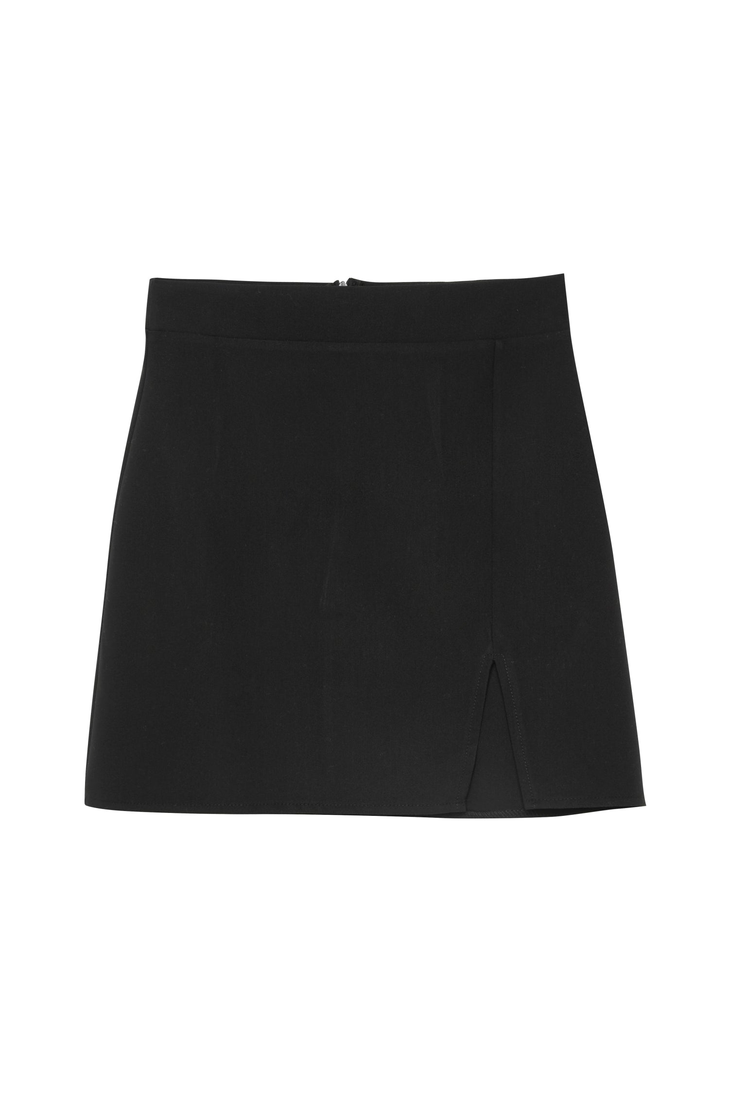 Slit Detailed Mini Skirt Black