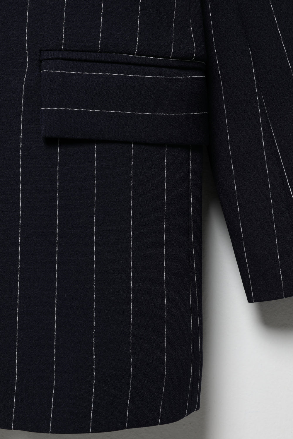 Line Detailed Blazer Jacket Navy