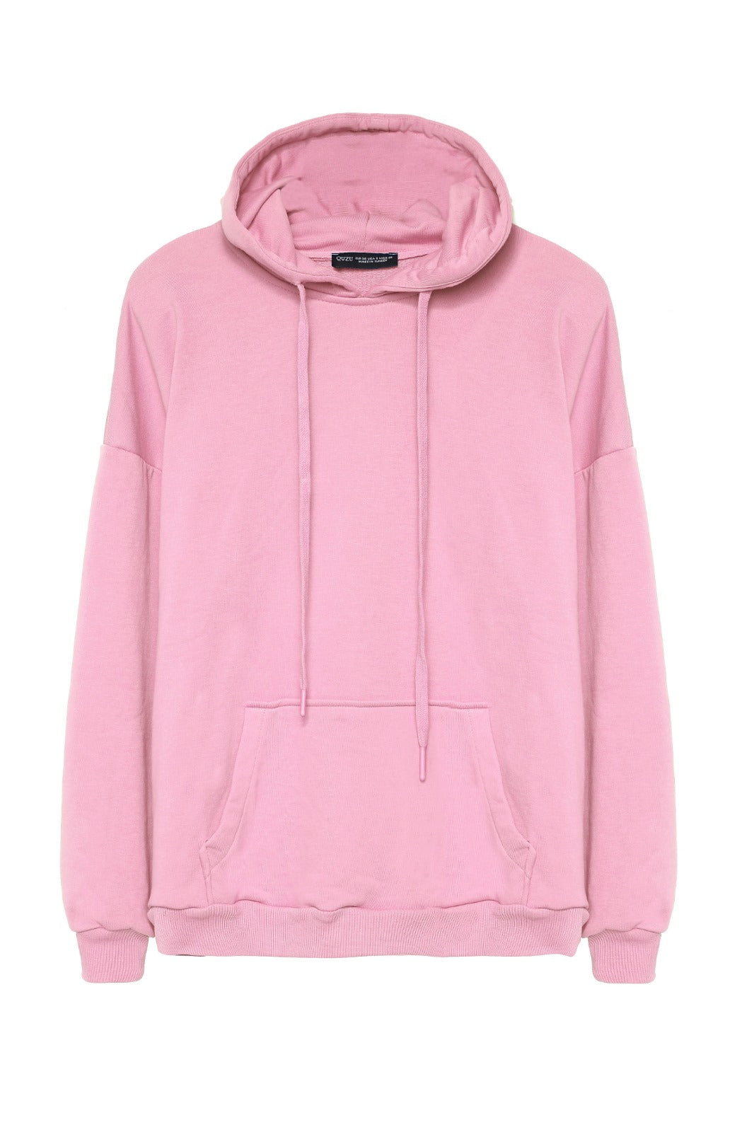 Oversize Hoodie Sweatshirt Pink QUZU