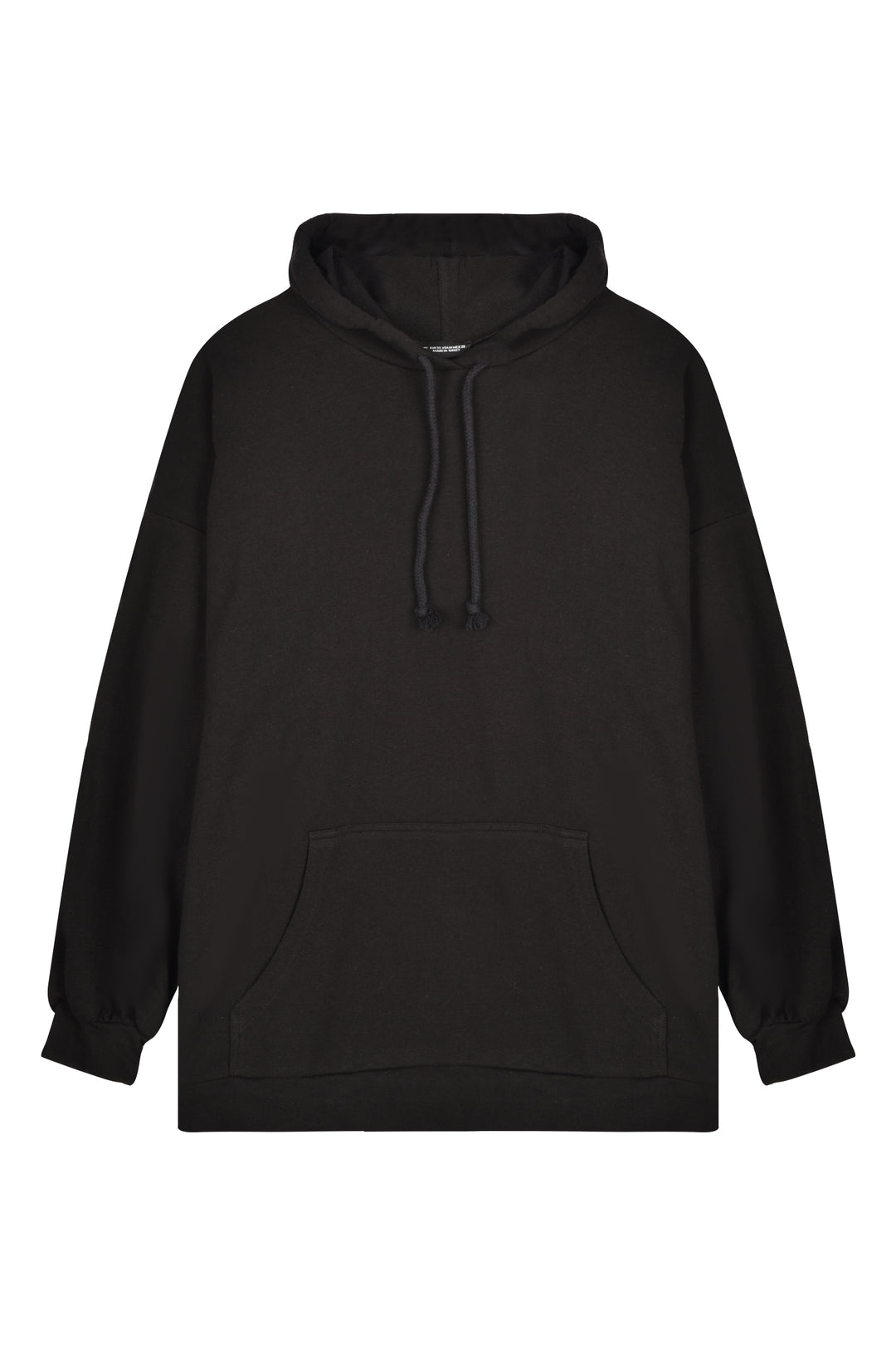 Kangaroo Pocket Hoodie Sweatshirt Black