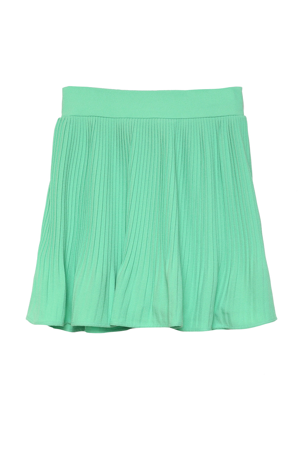 Pleated Mini Skirt With Shorts Apple Mint