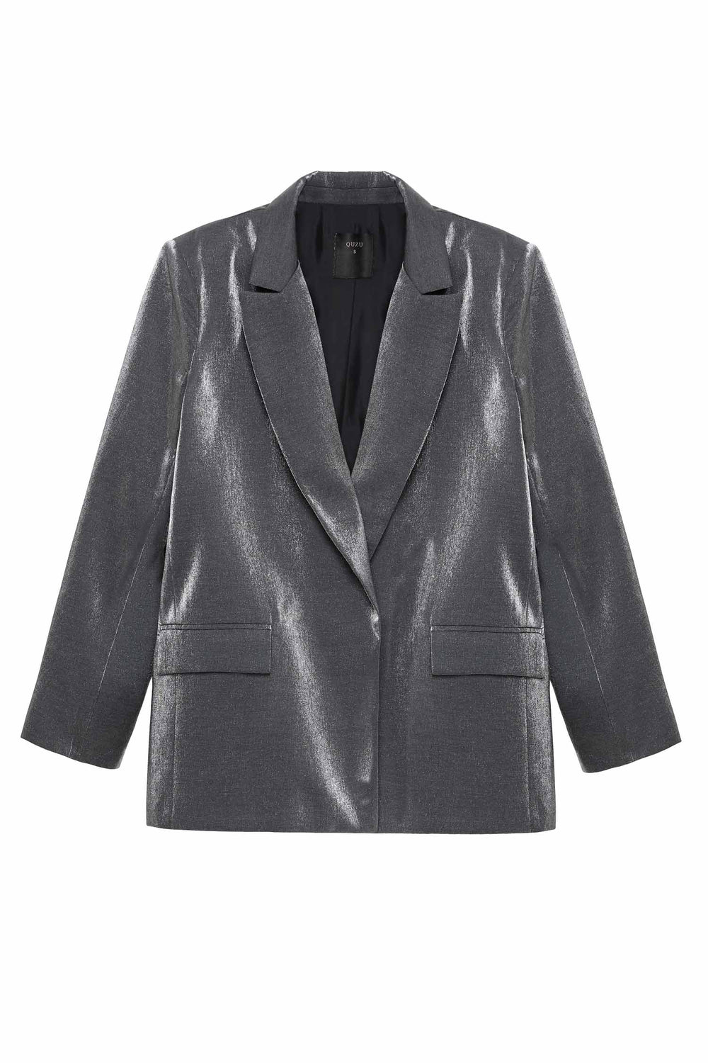 Bright Look Blazer Jacket Gray