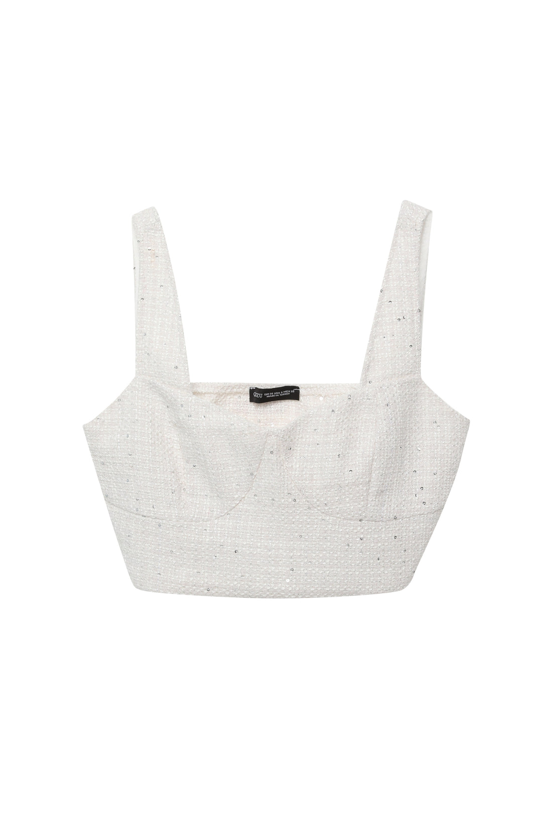 Pul Detaylı Bluz Ekru