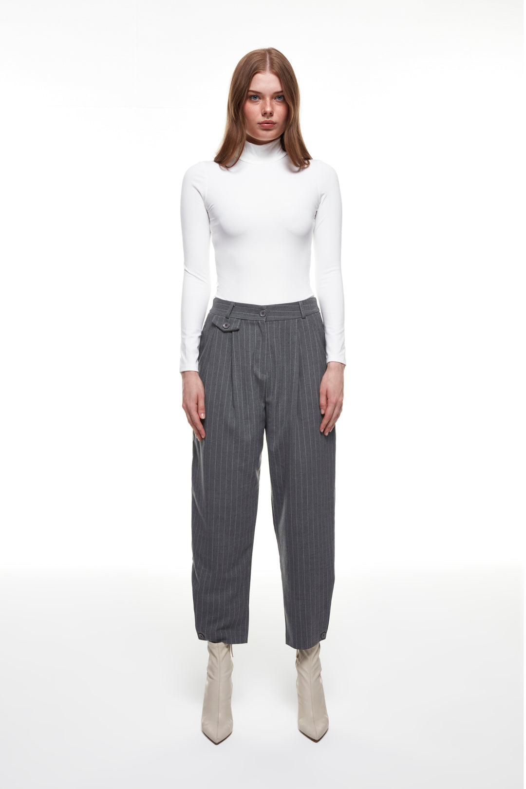 Turtleneck Bodysuit Ecru