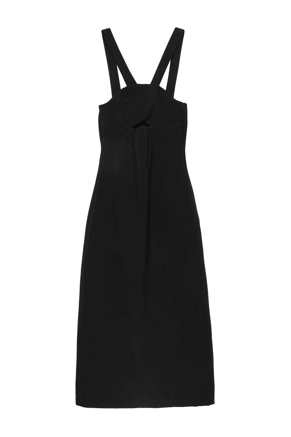 Cross Back Midi Dress Black