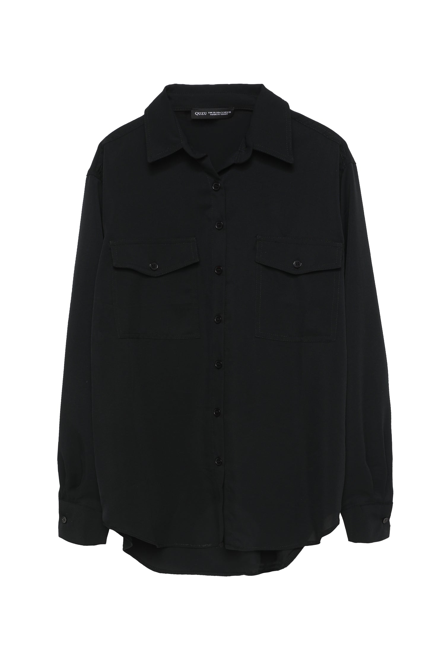 Double Pocket Shirt Black