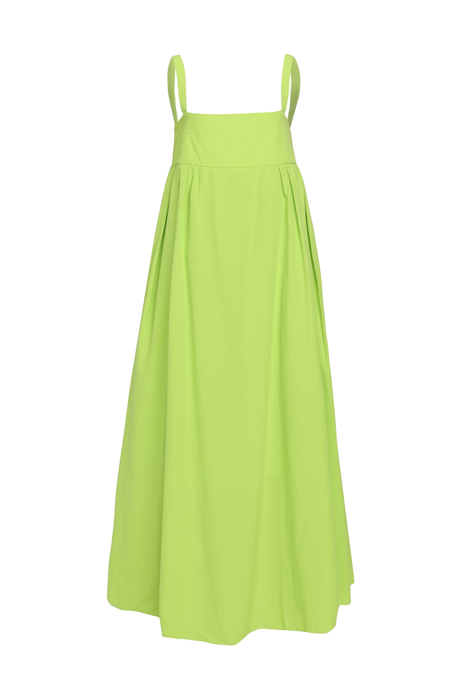 Strap Long Dress Neon Green