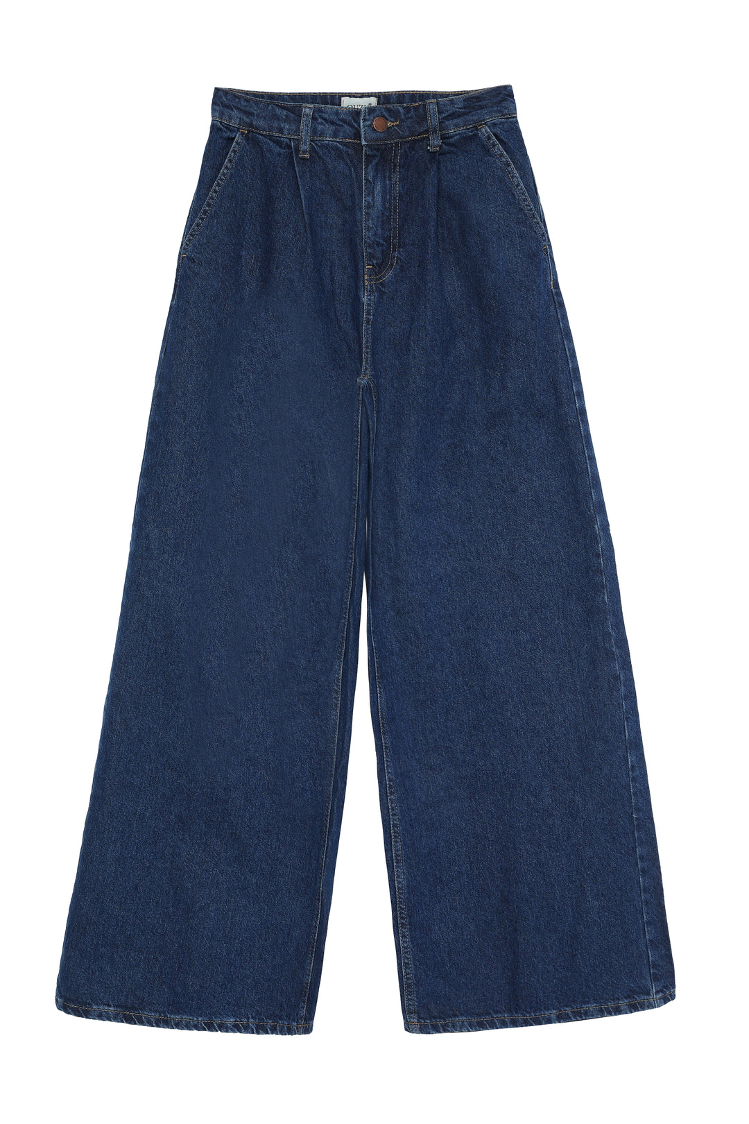 High Waist Wide Leg Jeans Blue
