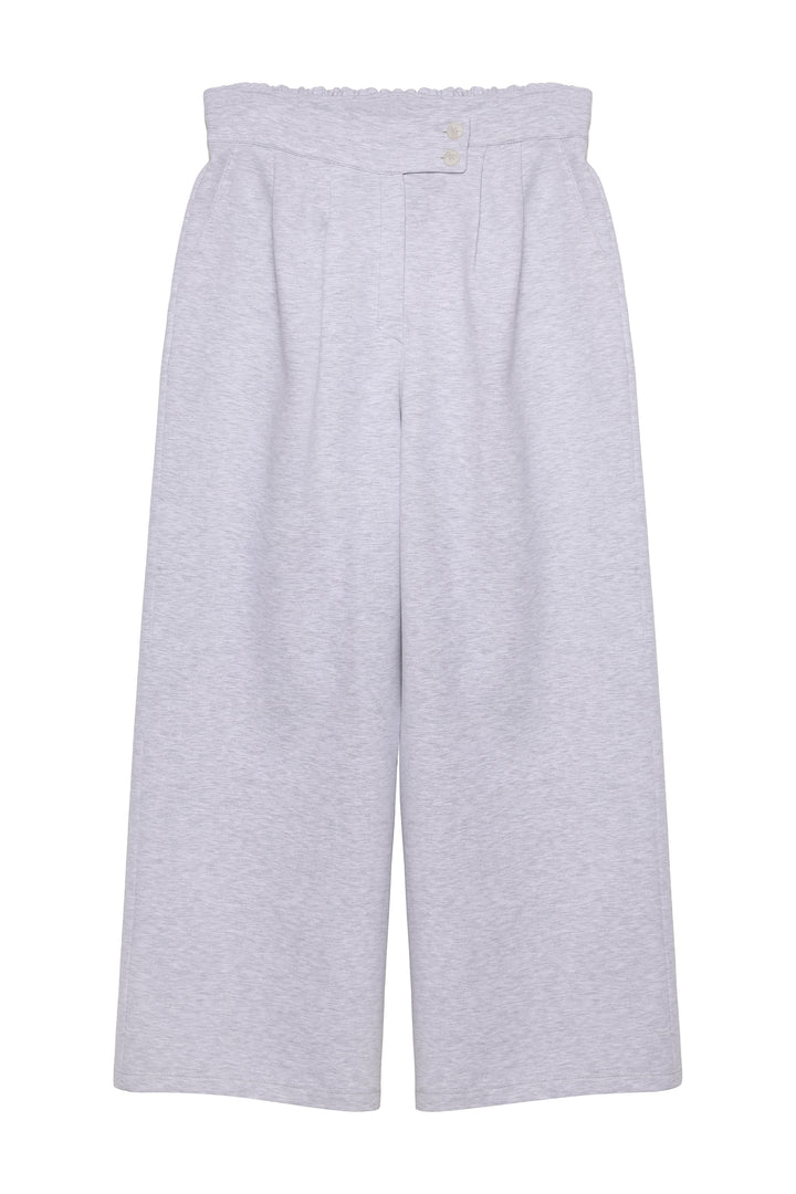 Geniş Paça Eşofman Pantolon Gri