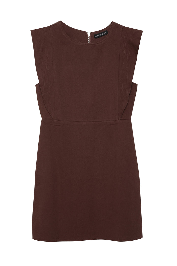 Flywheel Gabardine Dress Brown