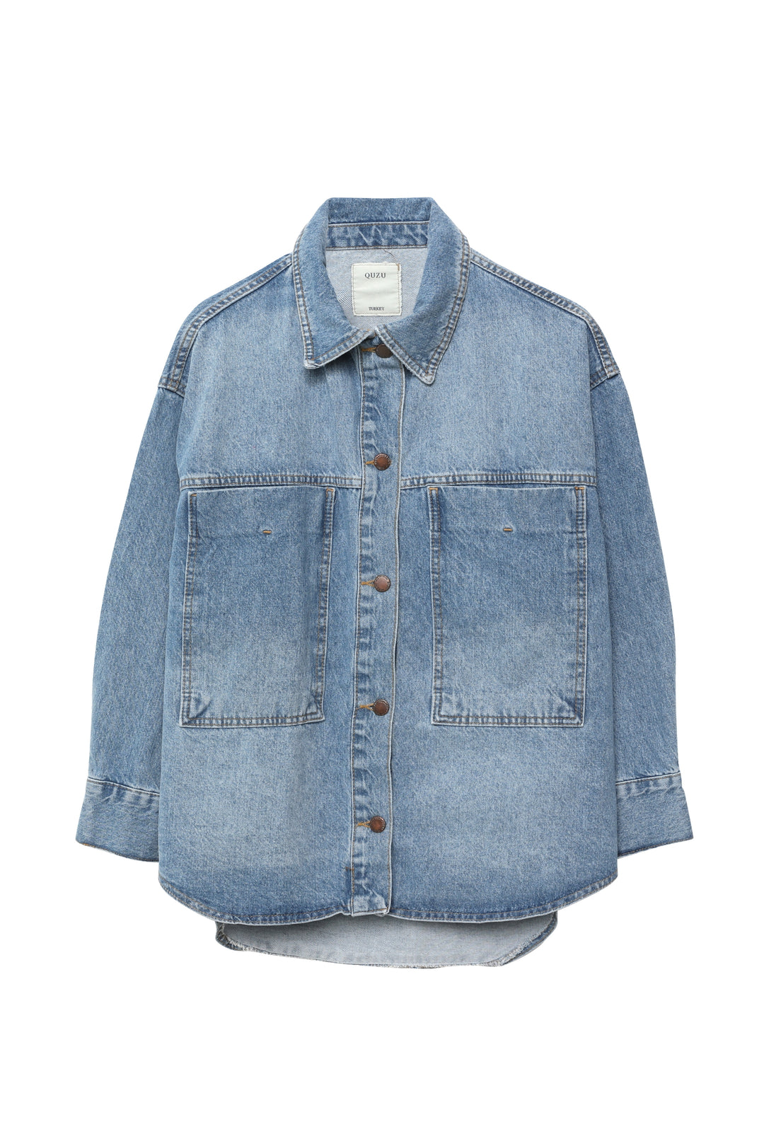 Big Pocket Denim Jacket Blue
