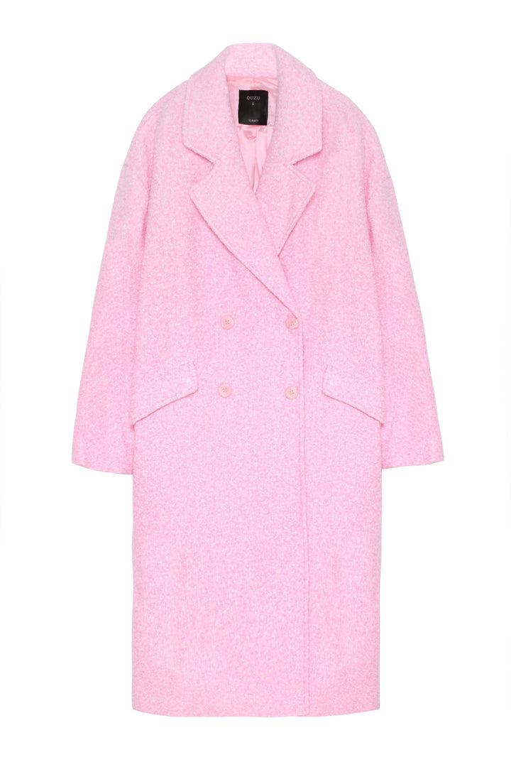 Melted Oversize Coat Pink