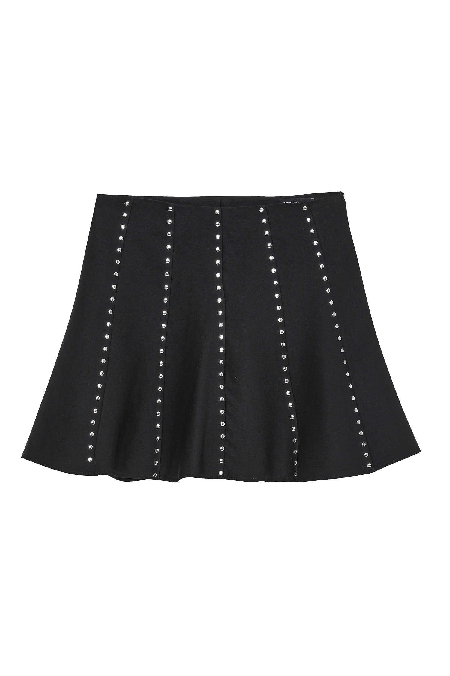 Trok Detailed Mini Skirt Black