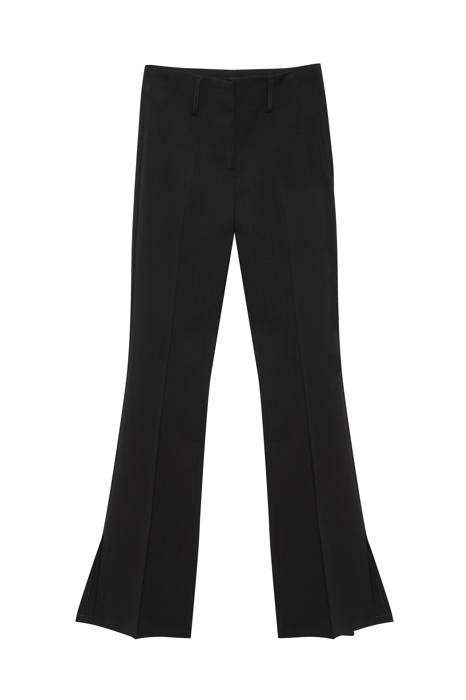 Waist Belt High Waist Trousers Black