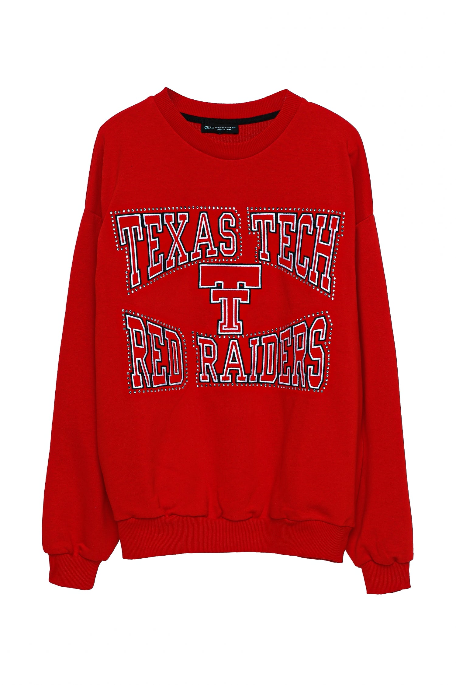 Letter Printed Stone Sweatshirt Red