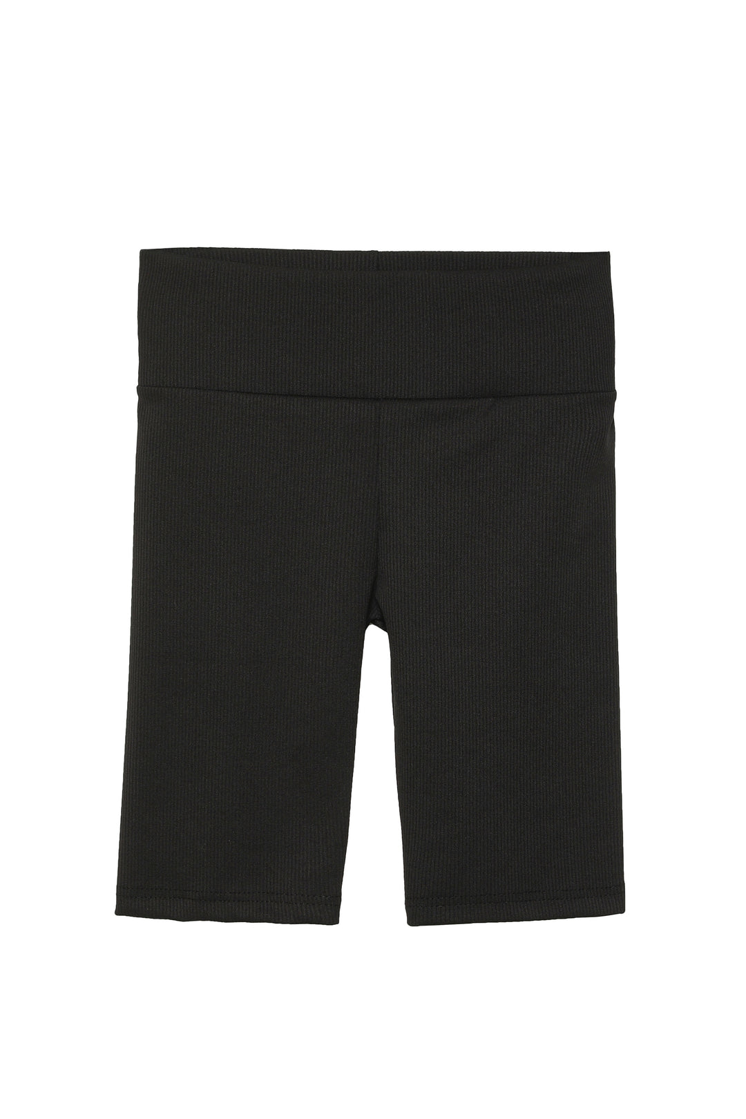 Ribbed Biker Leggings Black